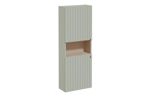 VitrA Root Groove 55cm 2 Door Semi-Tall Unit (LH Hinge) - Matt Retro Green